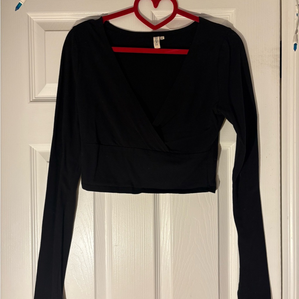 Black Long Sleeve Women's Top